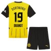 Conjunto (Camiseta+Pantalón Corto) Borussia Dortmund Brandt 19 Primera Equipación 2024-25 - Niño